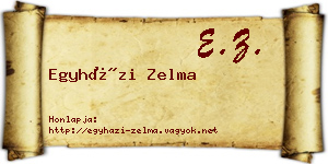 Egyházi Zelma névjegykártya